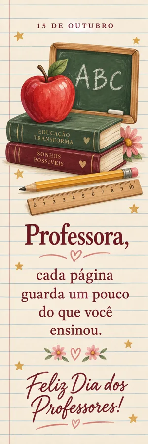 Marcador de Página escolar